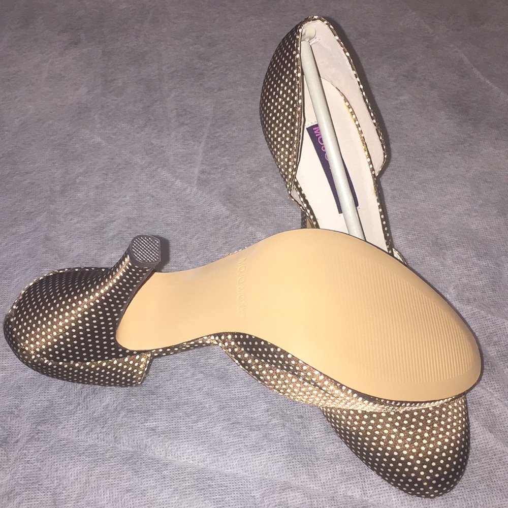 Mojo Moxy Brown Polka Dot Heels